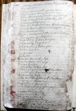 Page 1 of the Accounts of Henry Stables, Constable of Barnburgh, dated 1725.